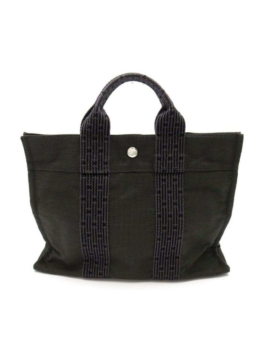 Hermes Herline Tote Bag PM Canvas Gray